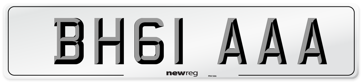 BH61 AAA Number Plate from New Reg